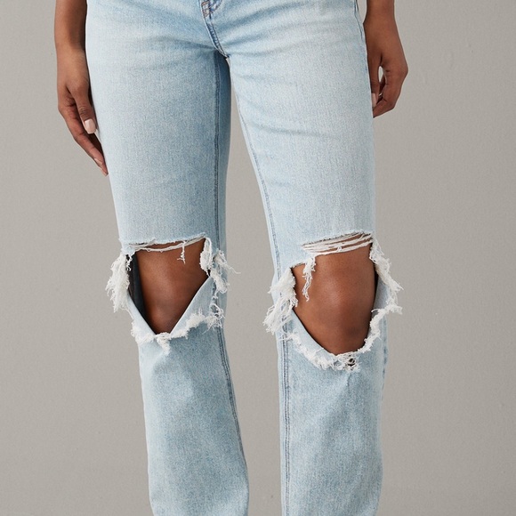 American Eagle Outfitters High Rise Blue Jeans - Picture 1 of 5